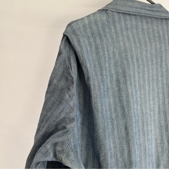 HOST PICK 1960 Railroad Stripe Denim coveralls mechanic workwear jumpsuit 42L - Picture 10 of 16